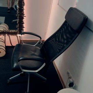 Silla de oficina Ikea negra