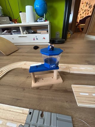 Pista de aeropuerto de madera