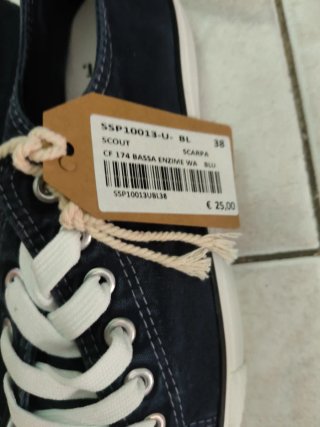 Scarpe donna blu e bianche n. 38