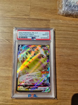 Carta Pokemon Pikachu coro coro psa10