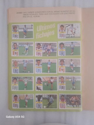 ALBUM ESTE 1982 1983 COMPLWTO + ULTIMOS FICHAJES