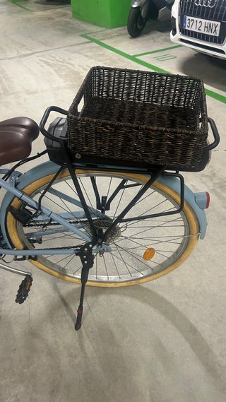 Bicicleta Eléctrica Urbana Azul