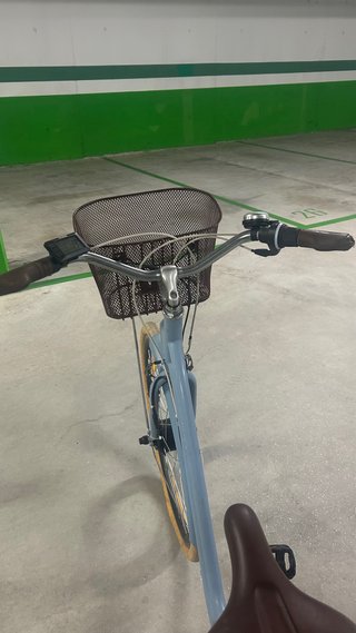 Bicicleta Eléctrica Urbana Azul