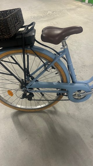 Bicicleta Eléctrica Urbana Azul