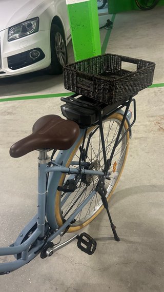 Bicicleta Eléctrica Urbana Azul