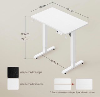 Escritorio elevable 48x80cm