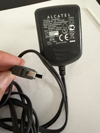 Carregador Alcatel Mini-USB 5V 500mA Original