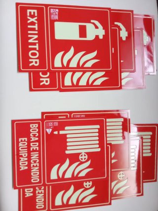Carteles homologados anti incendios 10 carteles