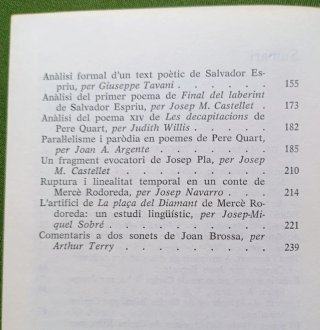 Analisis i comentaris de textos literaris catalans