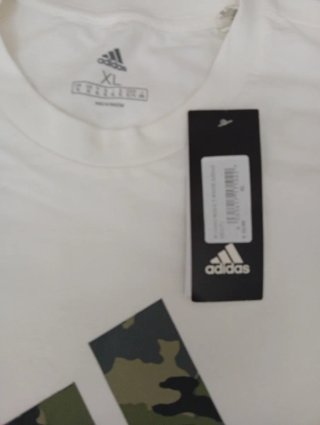 Maglietta Adidas XL Camouflage Logo nuova con cart