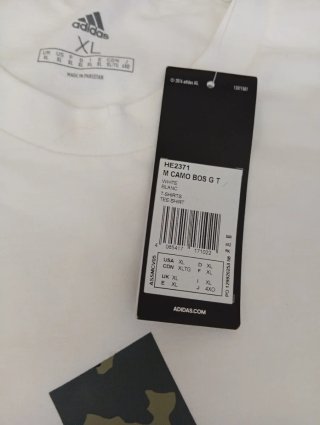 Maglietta Adidas XL Camouflage Logo nuova con cart