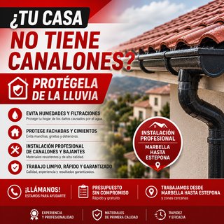 Protege tu casa de la lluvia: instala canalones