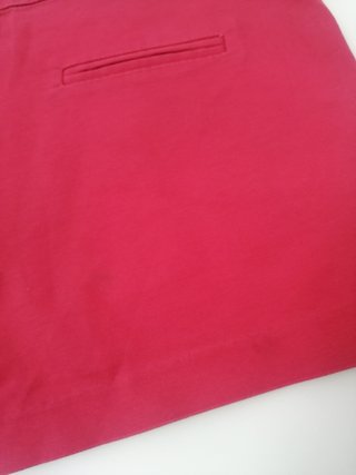 Shorts de tiro alto rosa fucsia