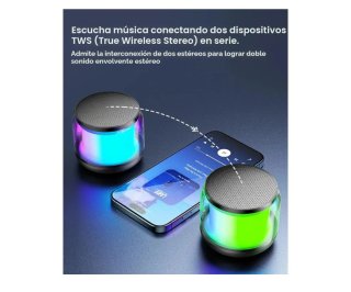 Altavoz Bluetooth Portátil Mini LED
