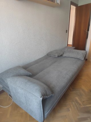 Sofá Cama Gris Tela