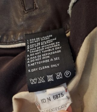 Chaqueta de Piel Schott Marrón