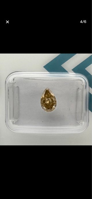 Diamante Natural 1.00 ct Fancy Brown Yellow SI1