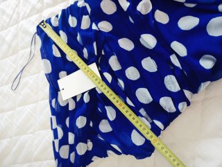 Vestido Zara lunares azul talla M