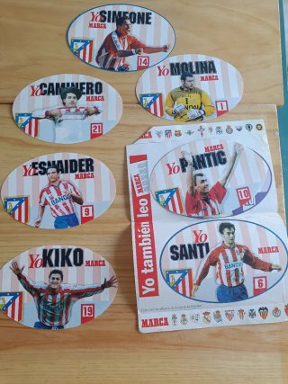 Cromos Atlético de Madrid - Simeone, Kiko, etc.