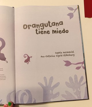 Libro Orangutana tiene miedo