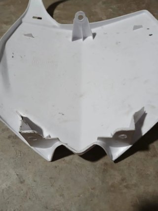 Careta para moto blanca