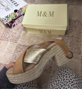Zapatos de esparto M&M beige