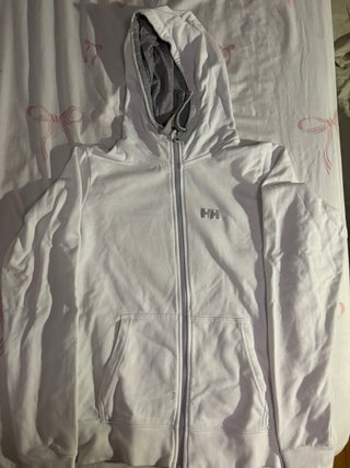 Sudadera Helly Hansen Blanca Cremallera