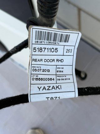 PUERTA TRASERA DERECHA FIAT DOBLO 2 (263)