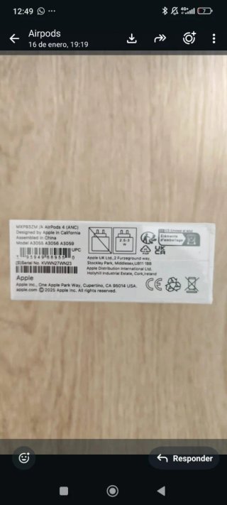Airpods Pro 4 Cancelación Ruido(Con Factura)