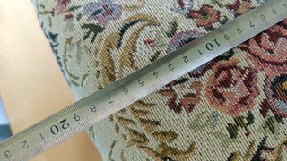 Taburete vintage francés con compartimento