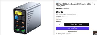 Cargador Ultrarrápida 140W GaN 10 Puertos Nuevo