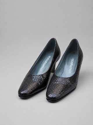 Zapatos Piel Tacón Jaime Mascaró Negros