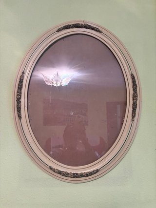 Marco ovalado vintage para restaurar