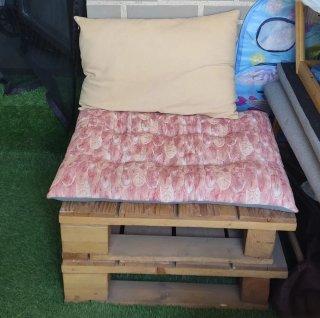 Conjunto Sofás Palets + Mesa
