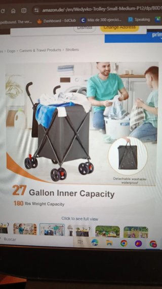 Carrito negro wedyvko pet trolley