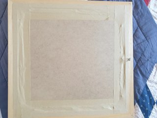 Cuadro Punto Cruz Alfabeto Hecho a Mano
