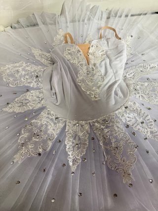 Vestido Tutú Ballet Niña Blanco