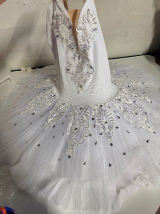 Vestido Tutú Ballet Niña Blanco