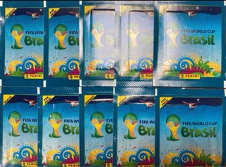 10 Sobres Cromos Mundial Brasil 2014 Panini