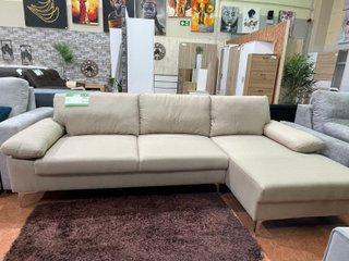 Sofá Chaise Longue Beige 260cm