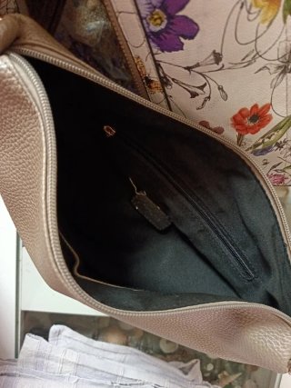 Bolso reversible estampado flores