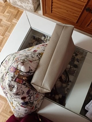 Bolso reversible estampado flores