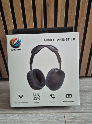 Auriculares EURO LIFE BT 5.0 Negros