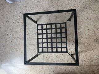 Mesa centro IKEA cristal negra 68x68 descatalogada