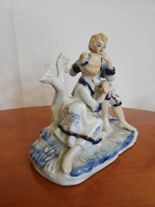 Statuetta porcellana coppia vintage