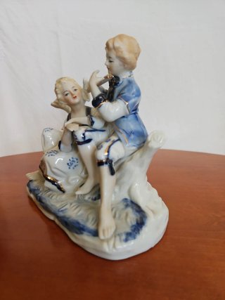 Statuetta porcellana coppia vintage