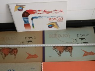 Lote 5 Cuadernos Dibujo Vintage Años 70-90