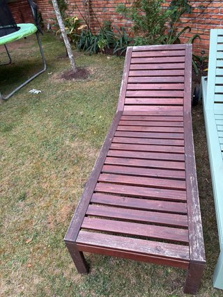Tumbona IKEA con colchoneta beige