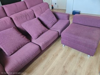 Sofá tipo chaise longue independiente