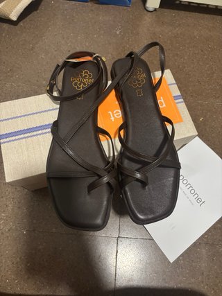 Sandalias Porronet Piel Marrón